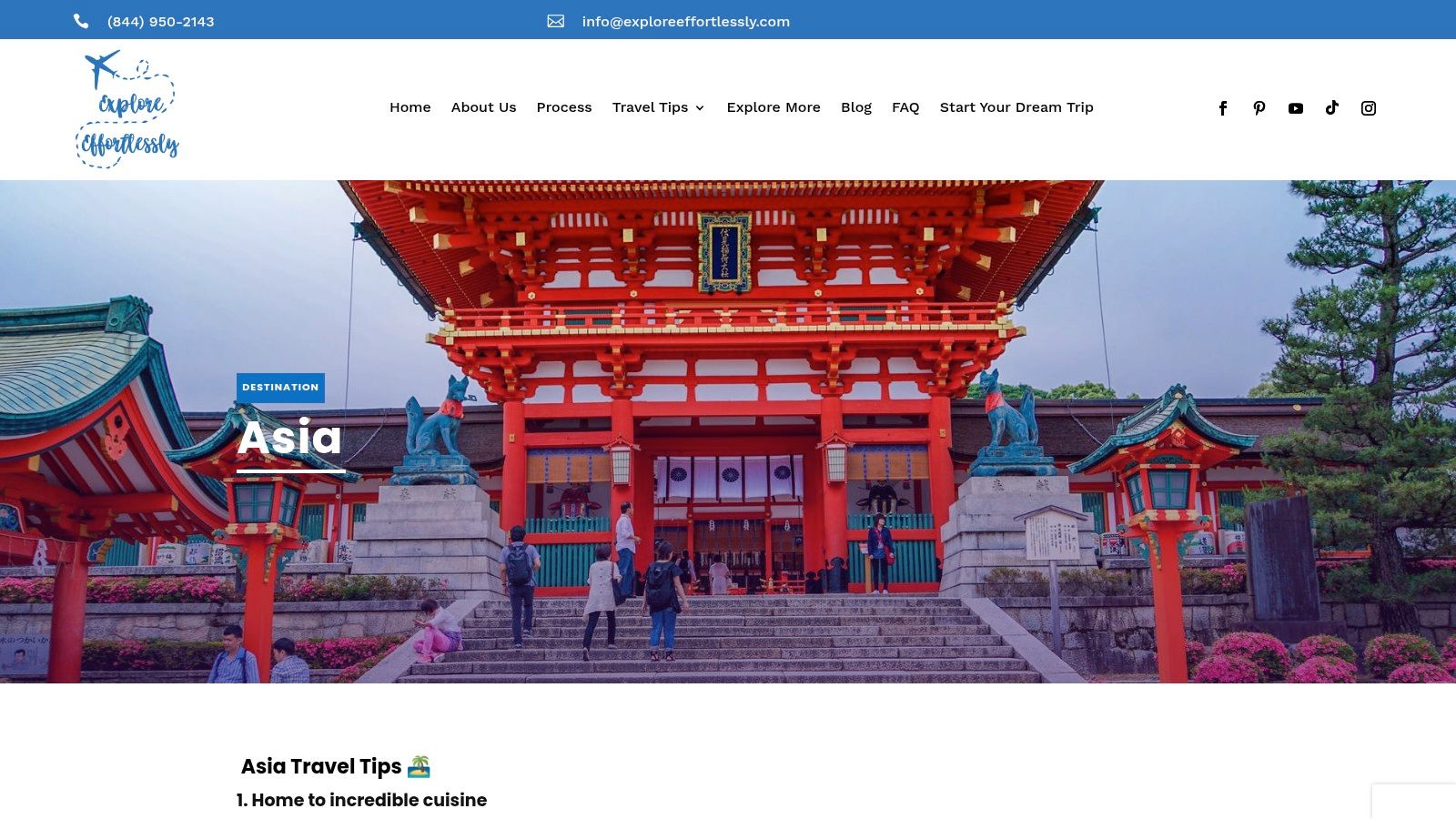 Asia – Explore Effortlessly | Travel Agency