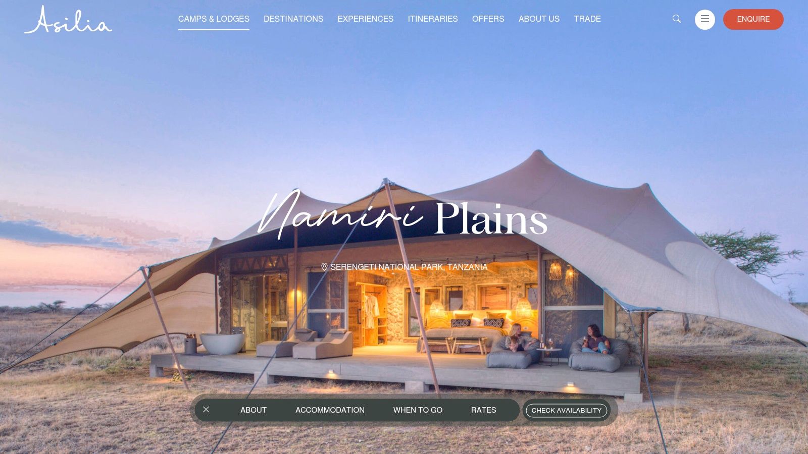 Asilia Africa: Prime Locations & Conservation Focus