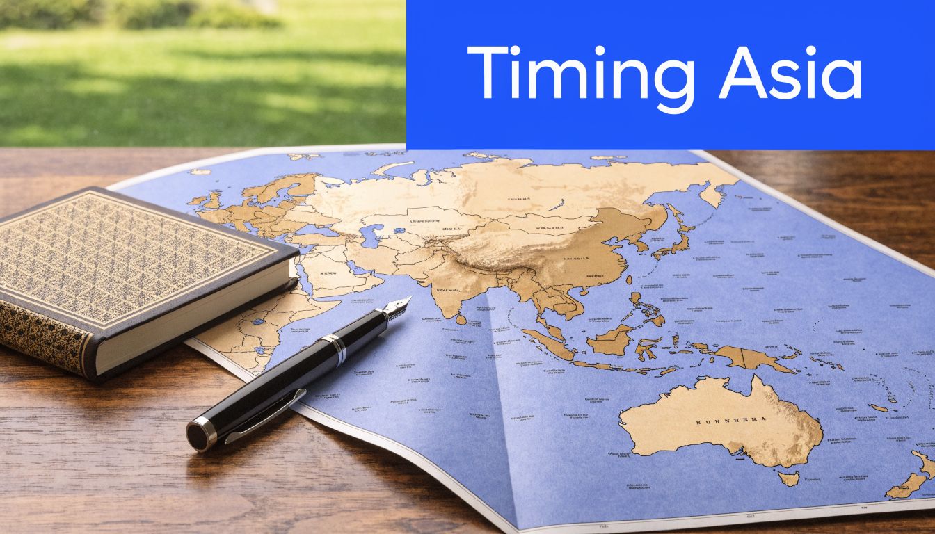 A close-up view of a fountain pen and a vintage book resting on a world map table.