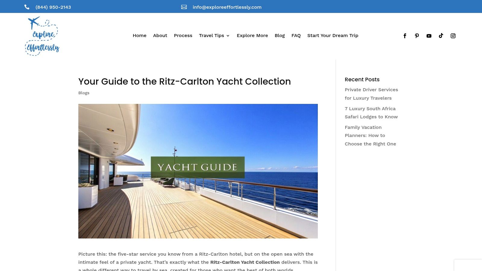 Your Guide to the Ritz-Carlton Yacht Collection